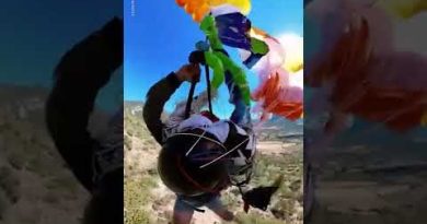 Paraglider escapes death after parachute fails to open | USA TODAY #Shorts