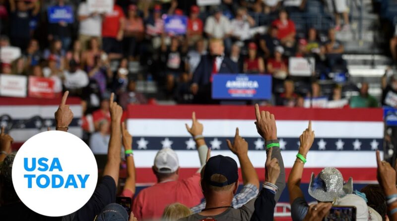 Trump in Ohio: Rally music and salute may suggest QAnon ties | USA TODAY