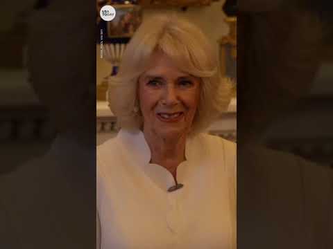 Queen Consort Camilla hosts first major event in new role | USA TODAY #Shorts