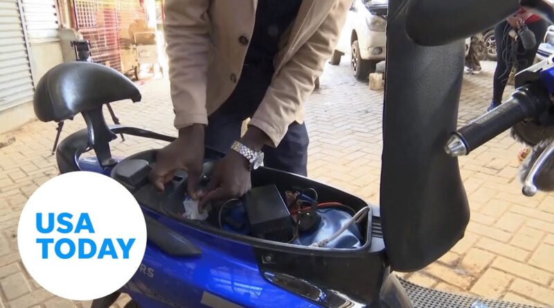 Teacher from Kenya uses old laptop batteries to power bikes | USA TODAY