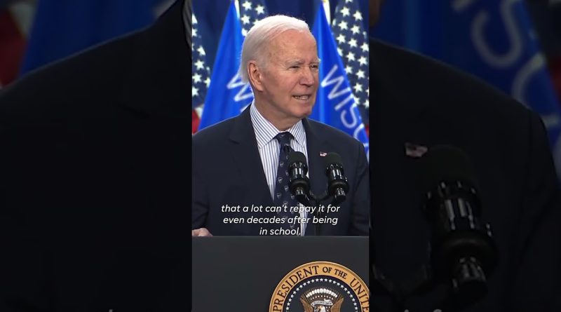 Biden unveils student loan relief plan to help with 'burdensome' debts #Shorts